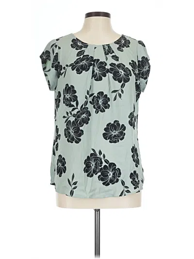 Pre-owned 41hawthorn Short Sleeve Blouse In Teal