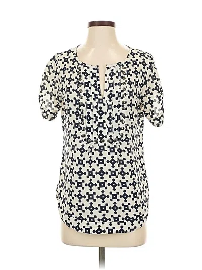 Pre-owned 41hawthorn Short Sleeve Blouse In White