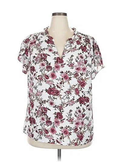 Pre-owned 41hawthorn Short Sleeve Blouse In White