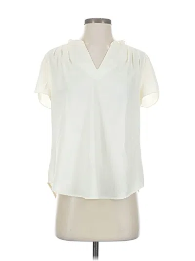 Pre-owned 41hawthorn Short Sleeve Blouse In White