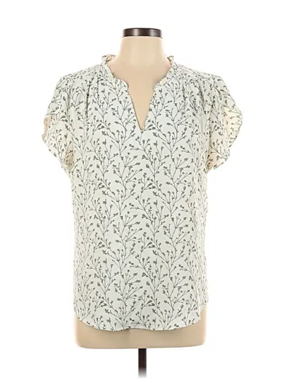 Pre-owned 41hawthorn Short Sleeve Blouse In White
