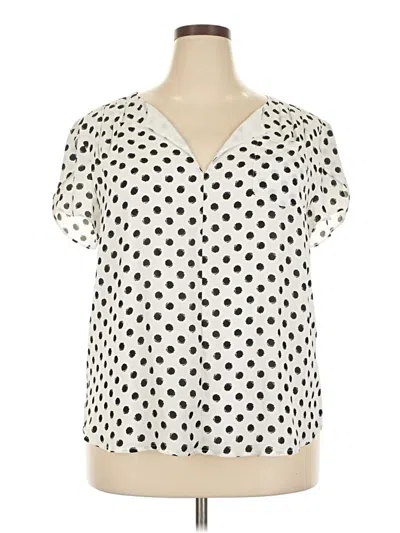 Pre-owned 41hawthorn Short Sleeve Blouse In White
