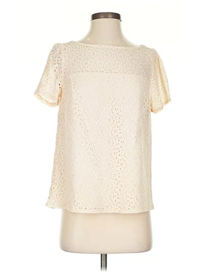 Pre-owned 41hawthorn Short Sleeve Blouse In White