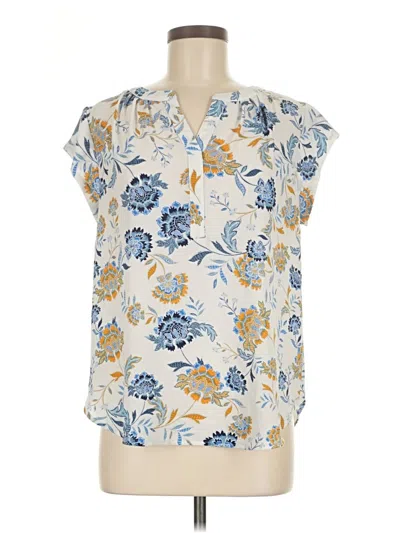 Pre-owned 41hawthorn Short Sleeve Blouse In White