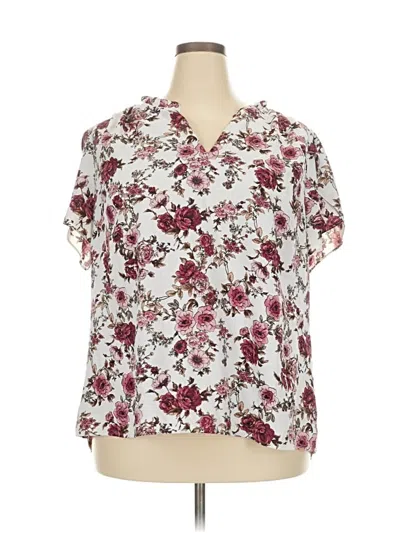 Pre-owned 41hawthorn Short Sleeve Blouse In White