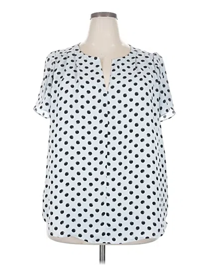 Pre-owned 41hawthorn Short Sleeve Blouse In White