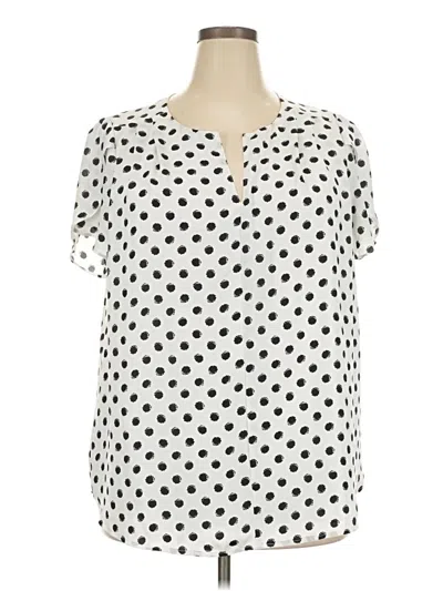 Pre-owned 41hawthorn Short Sleeve Blouse In White