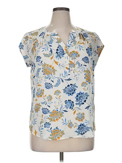 Pre-owned 41hawthorn Short Sleeve Blouse In White