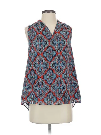 Pre-owned 41hawthorn Sleeveless Blouse In Blue