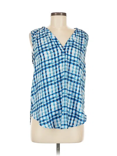 Pre-owned 41hawthorn Sleeveless Blouse In Blue