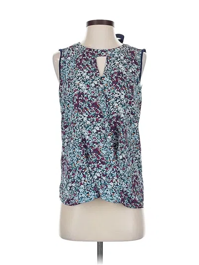 Pre-owned 41hawthorn Sleeveless Blouse In Blue