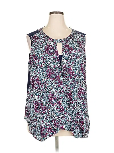 Pre-owned 41hawthorn Sleeveless Blouse In Blue