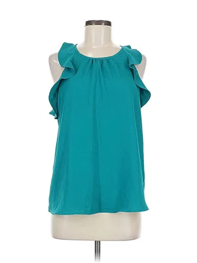 Pre-owned 41hawthorn Sleeveless Blouse In Blue