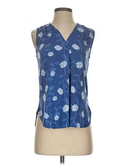 Pre-owned 41hawthorn Sleeveless Blouse In Blue