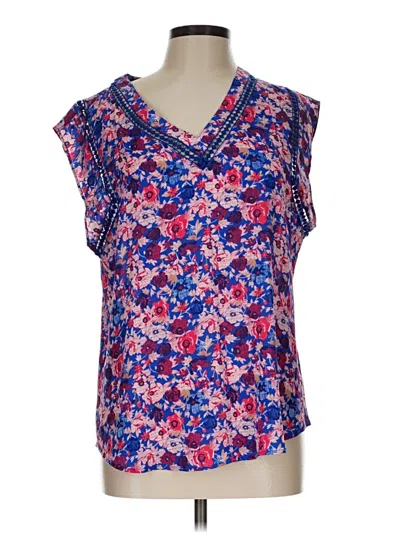 Pre-owned 41hawthorn Sleeveless Blouse In Blue