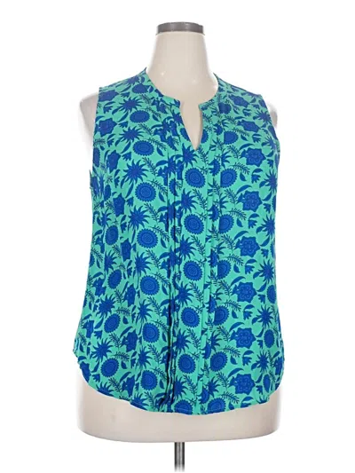 Pre-owned 41hawthorn Sleeveless Blouse In Blue