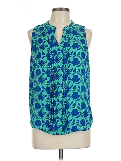 Pre-owned 41hawthorn Sleeveless Blouse In Blue
