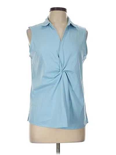 Pre-owned 41hawthorn Sleeveless Blouse In Blue