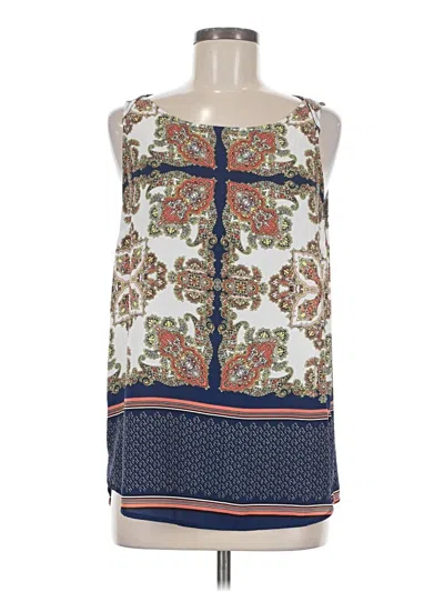 Pre-owned 41hawthorn Sleeveless Blouse In Blue