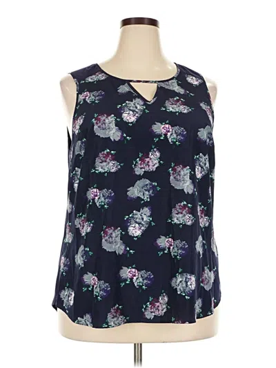 Pre-owned 41hawthorn Sleeveless Blouse In Blue