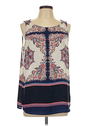 Pre-owned 41hawthorn Sleeveless Blouse In Blue