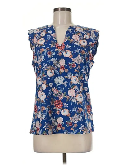 Pre-owned 41hawthorn Sleeveless Blouse In Blue