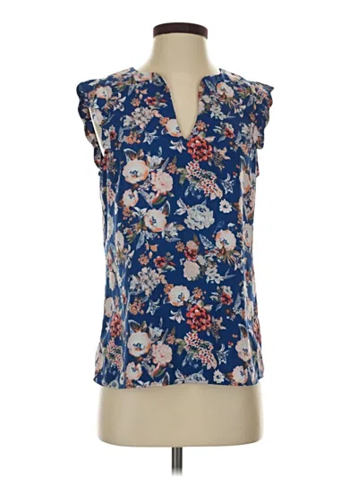 Pre-owned 41hawthorn Sleeveless Blouse In Blue