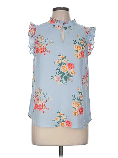 Pre-owned 41hawthorn Sleeveless Blouse In Blue