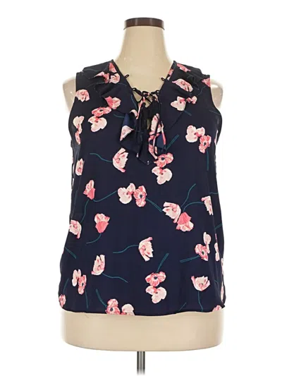 Pre-owned 41hawthorn Sleeveless Blouse In Blue
