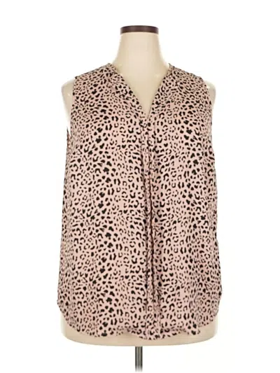 Pre-owned 41hawthorn Sleeveless Blouse In Brown