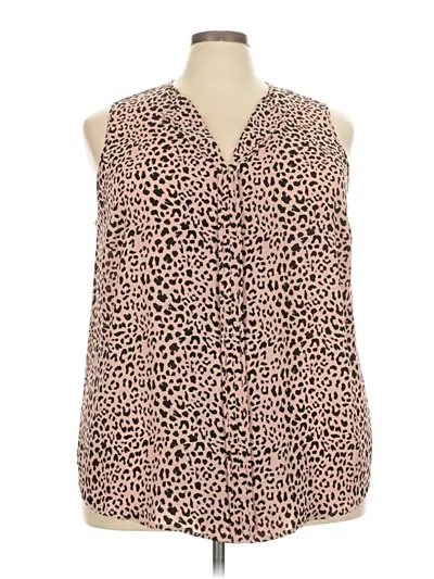 Pre-owned 41hawthorn Sleeveless Blouse In Brown