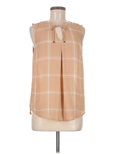 Pre-owned 41hawthorn Sleeveless Blouse In Brown