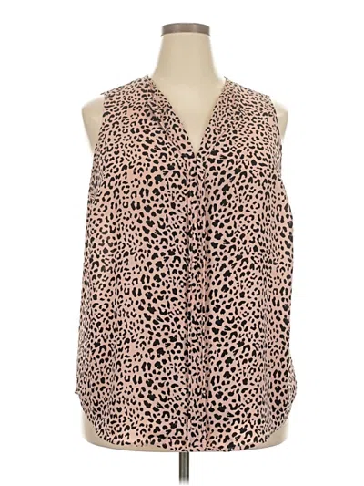 Pre-owned 41hawthorn Sleeveless Blouse In Brown