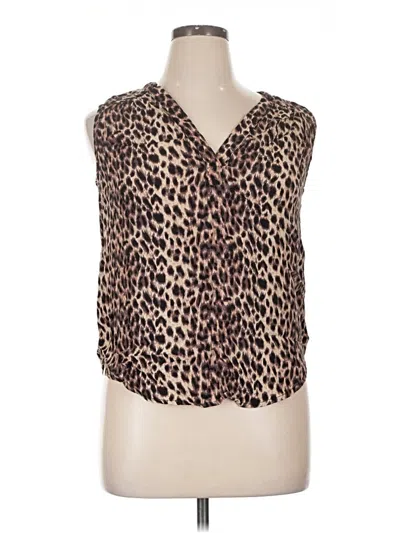 Pre-owned 41hawthorn Sleeveless Blouse In Brown
