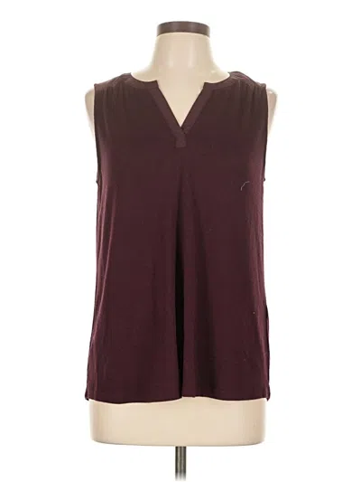 Pre-owned 41hawthorn Sleeveless Blouse In Burgundy