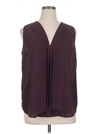 Pre-owned 41hawthorn Sleeveless Blouse In Burgundy