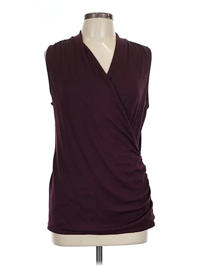 Pre-owned 41hawthorn Sleeveless Blouse In Burgundy