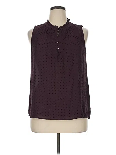 Pre-owned 41hawthorn Sleeveless Blouse In Burgundy