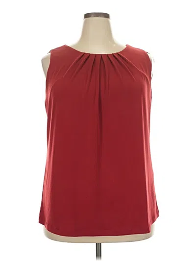 Pre-owned 41hawthorn Sleeveless Blouse In Burgundy