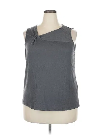 Pre-owned 41hawthorn Sleeveless Blouse In Gray