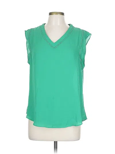 Pre-owned 41hawthorn Sleeveless Blouse In Green