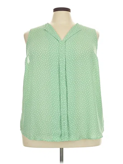 Pre-owned 41hawthorn Sleeveless Blouse In Green