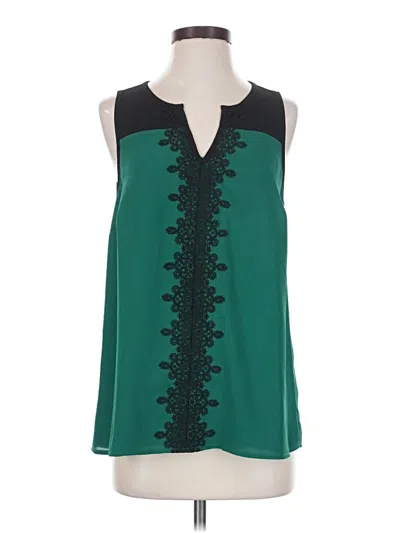 Pre-owned 41hawthorn Sleeveless Blouse In Green