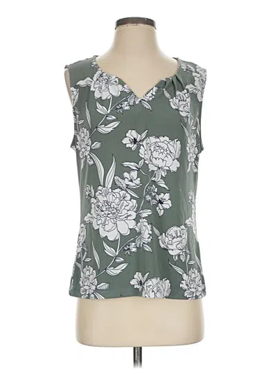 Pre-owned 41hawthorn Sleeveless Blouse In Green