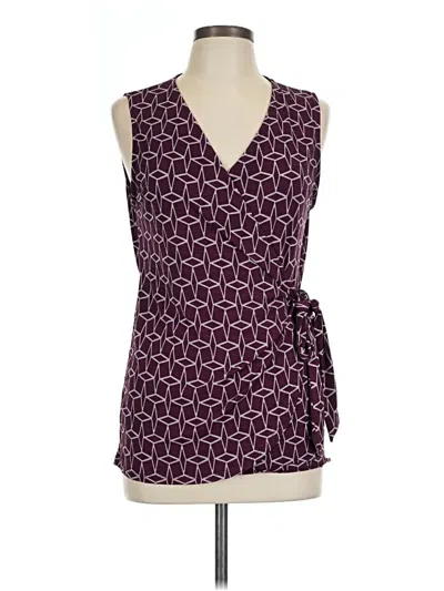 Pre-owned 41hawthorn Sleeveless Blouse In Purple