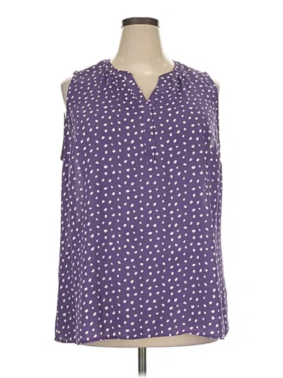 Pre-owned 41hawthorn Sleeveless Blouse In Purple