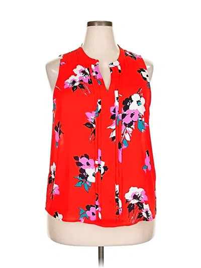 Pre-owned 41hawthorn Sleeveless Blouse In Red