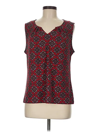 Pre-owned 41hawthorn Sleeveless Blouse In Red