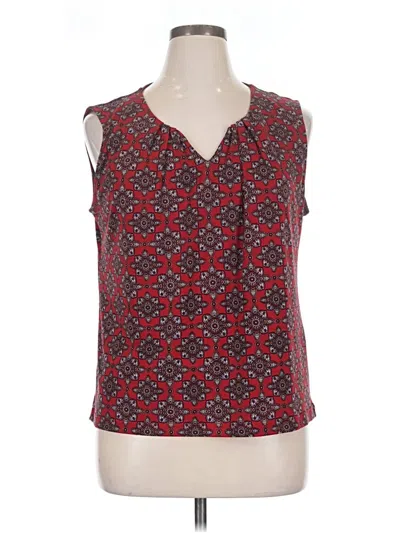 Pre-owned 41hawthorn Sleeveless Blouse In Red