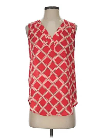 Pre-owned 41hawthorn Sleeveless Blouse In Red